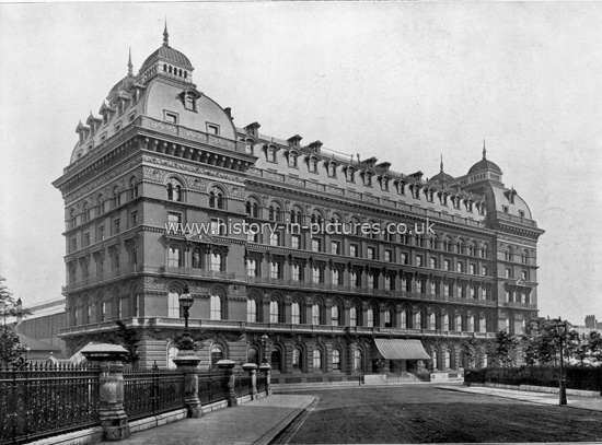 The Grosvenor Hotel, Buckingham Palace Road, London. c.1890's.